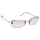 CHANEL Sunglasses metal Gold CC Auth yk20749M-1
