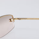 CHANEL Sunglasses metal Gold CC Auth yk20749M-9