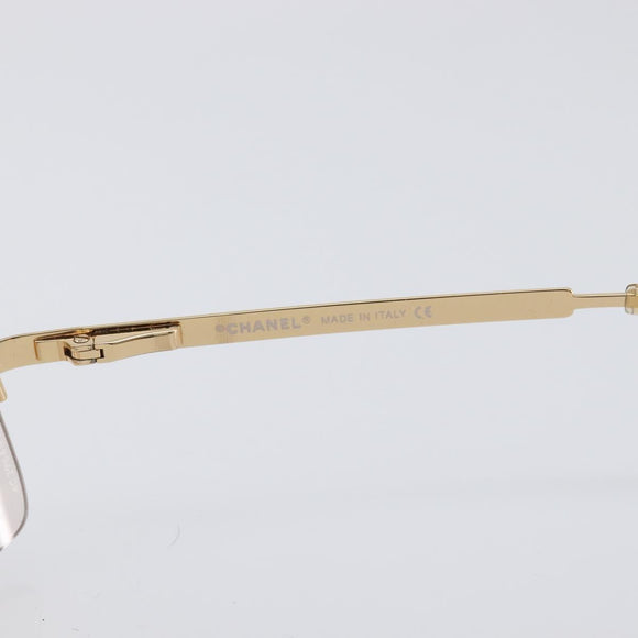 CHANEL Sunglasses metal Gold CC Auth yk20750M