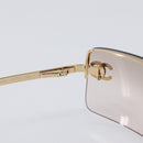 CHANEL Sunglasses metal Gold CC Auth yk20750M-15