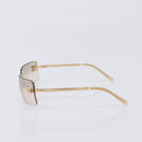 CHANEL Sunglasses metal Gold CC Auth yk20750M-4