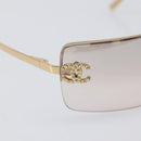 CHANEL Sunglasses metal Gold CC Auth yk20750M-9