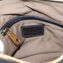 Chloe Marcie Hand Bag Leather 2way Black Gold Auth yk20751V-17