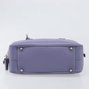 PRADA Hand Bag Saffiano leather Purple Silver Auth yk20752A-6