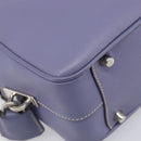 PRADA Hand Bag Saffiano leather Purple Silver Auth yk20752A-17