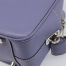 PRADA Hand Bag Saffiano leather Purple Silver Auth yk20752A-18