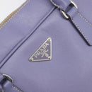 PRADA Hand Bag Saffiano leather Purple Silver Auth yk20752A-20