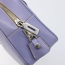 PRADA Hand Bag Saffiano leather Purple Silver Auth yk20752A-22