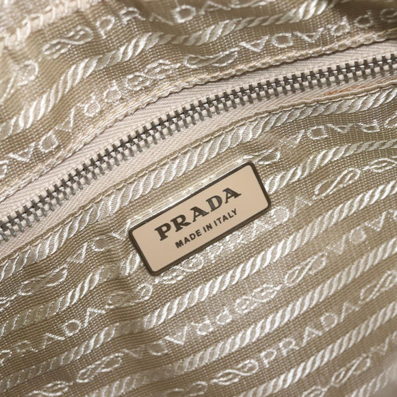 PRADA Hand Bag Saffiano leather Purple Silver Auth yk20752A