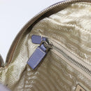 PRADA Hand Bag Saffiano leather Purple Silver Auth yk20752A-27