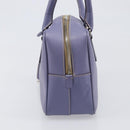 PRADA Hand Bag Saffiano leather Purple Silver Auth yk20752A-3