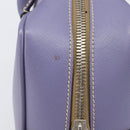 PRADA Hand Bag Saffiano leather Purple Silver Auth yk20752A-5