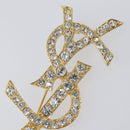 SAINT LAURENT Cassandra Brooch metal Gold Auth yk20754M-5