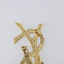 SAINT LAURENT Cassandra Brooch metal Gold Auth yk20754M-8