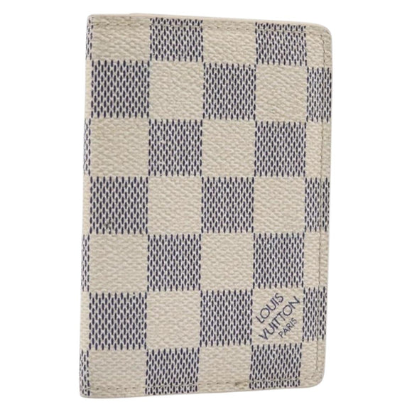 LOUIS VUITTON Damier Azur Organizer Dupoch Card Case N61727 LV Auth yk20757A