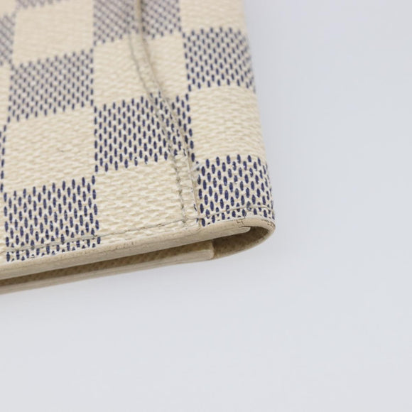 LOUIS VUITTON Damier Azur Organizer Dupoch Card Case N61727 LV Auth yk20757A