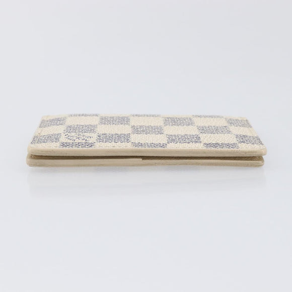 LOUIS VUITTON Damier Azur Organizer Dupoch Card Case N61727 LV Auth yk20757A