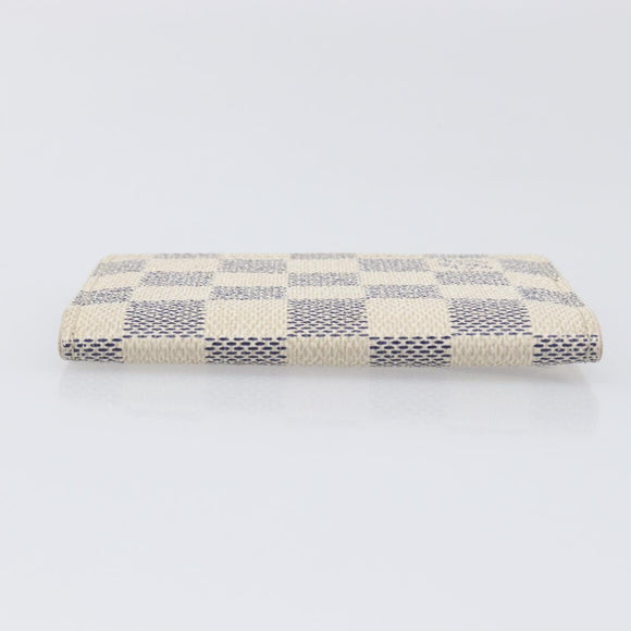 LOUIS VUITTON Damier Azur Organizer Dupoch Card Case N61727 LV Auth yk20757A