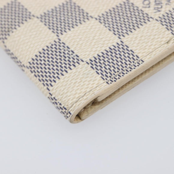 LOUIS VUITTON Damier Azur Organizer Dupoch Card Case N61727 LV Auth yk20757A