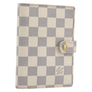 LOUIS VUITTON Damier Azur Agenda PM Day Planner Cover R20706 LV Auth yk20758A-1