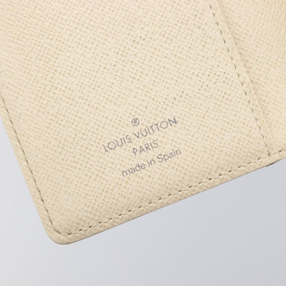 LOUIS VUITTON Damier Azur Agenda PM Day Planner Cover R20706 LV Auth yk20758A