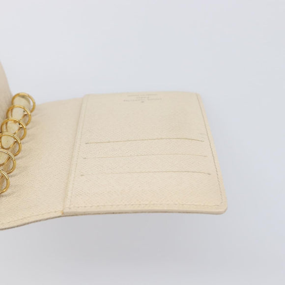 LOUIS VUITTON Damier Azur Agenda PM Day Planner Cover R20706 LV Auth yk20758A