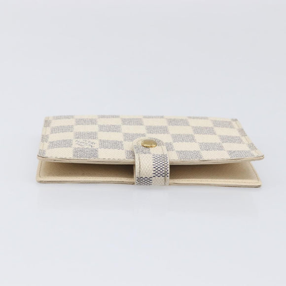 LOUIS VUITTON Damier Azur Agenda PM Day Planner Cover R20706 LV Auth yk20758A