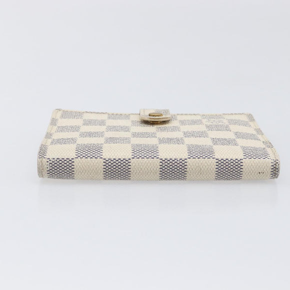 LOUIS VUITTON Damier Azur Agenda PM Day Planner Cover R20706 LV Auth yk20758A