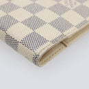 LOUIS VUITTON Damier Azur Agenda PM Day Planner Cover R20706 LV Auth yk20758A-14