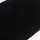 PRADA Chain Shoulder Bag Suede Black Gold Auth yk20760V-9