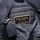 PRADA Chain Shoulder Bag Suede Black Gold Auth yk20760V-18