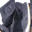 PRADA Chain Shoulder Bag Suede Black Gold Auth yk20760V-22