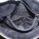 PRADA Chain Shoulder Bag Suede Black Gold Auth yk20760V-27