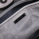 Miu Miu Hand Bag Leather 2way Gray Silver Auth yk20762M-19