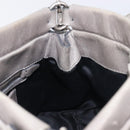 Miu Miu Hand Bag Leather 2way Gray Silver Auth yk20762M-21