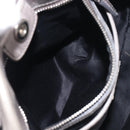 Miu Miu Hand Bag Leather 2way Gray Silver Auth yk20762M-24