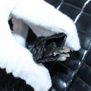 PRADA Hand Bag Embossed Leather Black Silver Auth yk20763SAM-8