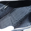 PRADA Hand Bag Embossed Leather Black Silver Auth yk20763SAM-9