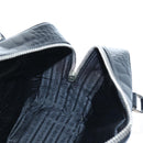 PRADA Hand Bag Embossed Leather Black Silver Auth yk20763SAM-24