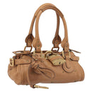 Chloe Mini Paddington Hand Bag Leather Brown Silver gold Auth yk20764V-1