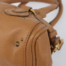 Chloe Mini Paddington Hand Bag Leather Brown Silver gold Auth yk20764V-15