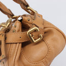 Chloe Mini Paddington Hand Bag Leather Brown Silver gold Auth yk20764V-17
