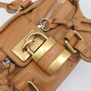 Chloe Mini Paddington Hand Bag Leather Brown Silver gold Auth yk20764V-18