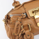 Chloe Mini Paddington Hand Bag Leather Brown Silver gold Auth yk20764V-19