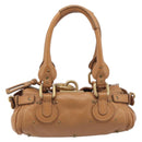 Chloe Mini Paddington Hand Bag Leather Brown Silver gold Auth yk20764V-2