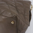 CHANEL Wild Stitch Chain Shoulder Bag Leather Brown Gold CC Auth yk20765V-9