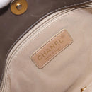 CHANEL Wild Stitch Chain Shoulder Bag Leather Brown Gold CC Auth yk20765V-21