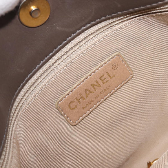 CHANEL Wild Stitch Chain Shoulder Bag Leather Brown Gold CC Auth yk20765V
