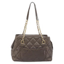 CHANEL Wild Stitch Chain Shoulder Bag Leather Brown Gold CC Auth yk20765V-2