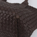 BOTTEGA VENETA INTRECCIATO Cabas PM Hand Bag Leather Brown 141498 Auth yk20767V-9